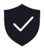 Shield with checkmark, compliance icon